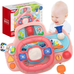 WOOPIE BABY Kierownica Samochodowa Interaktywna z Swiatłami Dźwiękiem