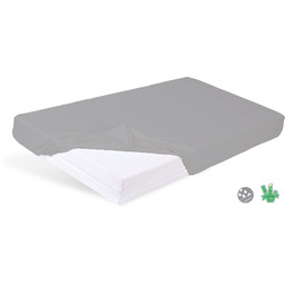Babymatex Prześcieradło nieprzemakalne 70x140 szare z gumką Bamboo