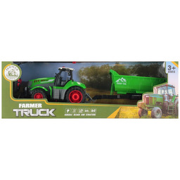 Traktor Ciągnik Zdalnie Sterowany Z Przyczepą 48X16X12Cm
