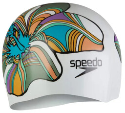 SPEEDO Czepek pływacki DIGITAL PRINTED MULTI/WHITE