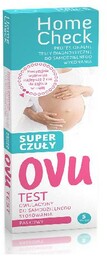 OVU Test owulacyjny super czuły test paskowy, 5sztuk
