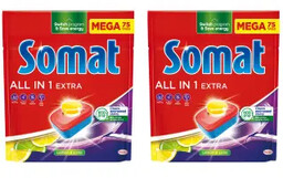 Somat All in 1 Extra Lemon zestaw 2x75szt.