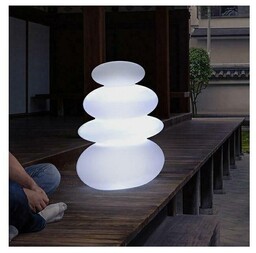 NEW GARDEN lampa ogrodowa BALANS BATTERY biała
