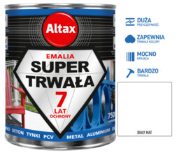 Altax Super Trwała Emalia 750ml Biały Mat