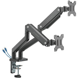 Regulowany uchwyt ULTRADESK BRANCH Double na 2 monitory,