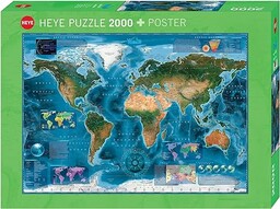 Satellite Map Puzzle: 2000 Teile
