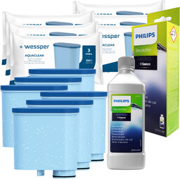 6x Wessper filtr do wody do ekspresu Philips