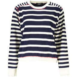 NIEBIESKI SWETER DESIGUAL DAMSKI