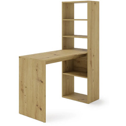 Elior Biurko komputerowe z regałem dąb artisan F2-G99