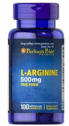 L-Arginina 500 mg, Puritan''s Pride, 100 kapsułek
