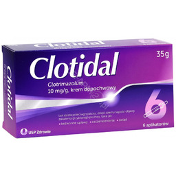 Clotidal (Clotrimazolum) 10 mg/g krem dopochwowy, 35 g