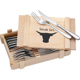Wmf Steak Set Zestaw Sztućców, Srebrny, 12 sztuk