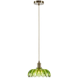 Lampa Wiszące Markslöjd, Kurage, ściemnialny, zielony, kuchnia, szkło