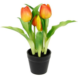Flair Flower Sztuczne tulipany w doniczce, prawdziwe