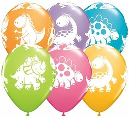 Balony urodzinowe Dinozaury - 30 cm - 6