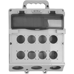 Rozdzielnica budowlana 14-modułowa pusta obudowa z uchwytem IP44