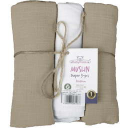 Babymatex Pielucha muślinowa Muslin 3 szt 70x80 beżowa
