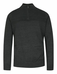 Sweter Popielaty Męski, Góra Zapinana na Zamek,