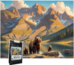 Puzzle 500 el TATRY Niedźwiedzie nad Morskim Okiem