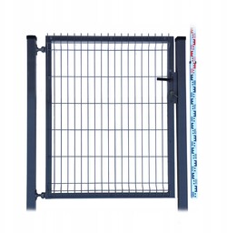 Furtka 120cm antracyt grafit Panelowa dwa Słupki RAL7016