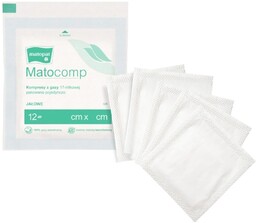 Kompresy gazowe 7x7cm jałowe Matocomp 17N 12W A''5