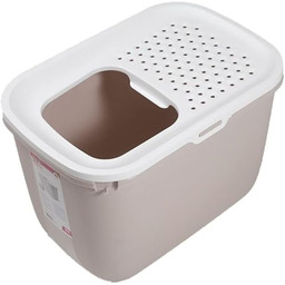 Trixie CC441125 Toaleta Dla Kota, Beżowo-Biała