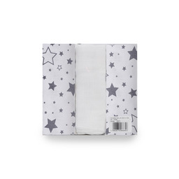Babymatex Pielucha muślinowa Muslin 3 szt 70x80 gwiazdki