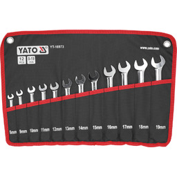 Yato ZESTAW KLUCZY PŁASKO-OCZKOWYCH Z GRZECHOTKĄ I PRZE