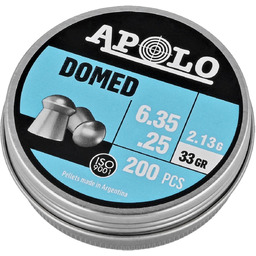 Śrut Apolo Domed 6.35 mm, 200 szt. 2.13g/33.0gr