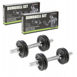 Hantle Żeliwne Zestaw 14 Kg Hms SG02 Ciężarki