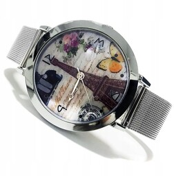 Zegarek damski - GENEVA mesh bransoleta yf24