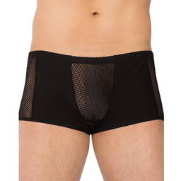 Siateczkowe czarne bokserki