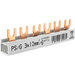 Szyna łączeniowa grzebieniowa PS/G 3-fazowa 6-modułowa 12mm2 80A