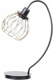 Lampa biurkowa stołowa nocna REGGE LAMPKA czarny/złoty 50182