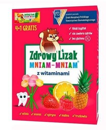 Zdrowy Lizak Mniam-Mniam z witaminami 4+1 gratis