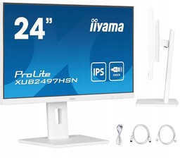Biały monitor iiyama ProLite XUB2497HSN-W1 24 Ips Led