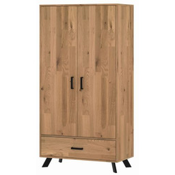 Szafa dębowa z szufladą TOLEDO S1D2 193x80-100x50 cm