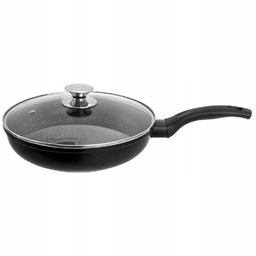 Patelnia Granitowa 28 cm Grande z pokrywką