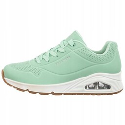 SKECHERS SPORTOWE DAMSKIE MIĘTOWE ODDYCHAJĄCE SNEAKERSY 38,5 16IA