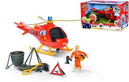 Strażak Sam 109252510038 Wallaby Helikopter policyjny, ruchoma figurka