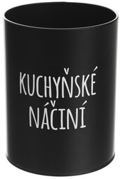 Orion Stojak na przybory kuchenne BLACK