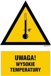 JA015 OSTRZEŻENIE PRZED WYSOKIMI TEMPERATURAMI, FN - FOLIA