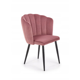 K386 Modne Nowoczesne Krzesło Różowe z Velvetu