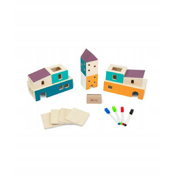 Drewniane domki magnetyczne do malowania Empis