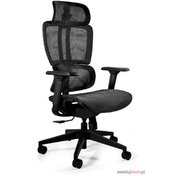 Fotel ergonomiczny DEAL Unique pełna siatka z wysuwem