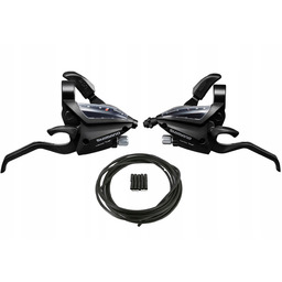 Klamkomanetki Shimano STEF500 3x8 Z Linkami Pancerzem