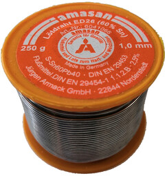 Cyna Armack LC60 fi 2,0mm lutowania topnikiem 250g