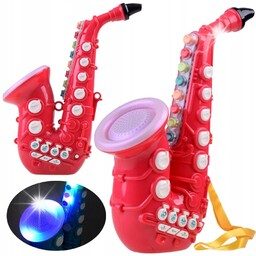 Interaktywny Saksofon melodie + dźwięki Instrument dla dzieci