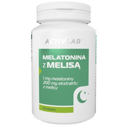 ACTIVLAB Suplement na sen Melatonina z melisą (30