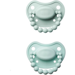 Luu Kids Zestaw smoczków 3-6m+ Frozen sage -